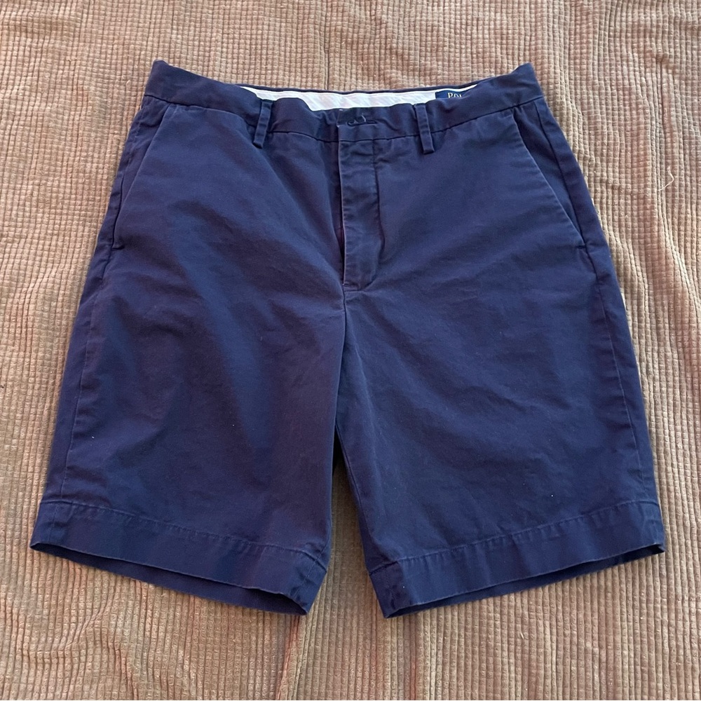💥 Polo by Ralph Lauren Stretch Classic Fit Mens‎ Blue Shorts Size 32 💥